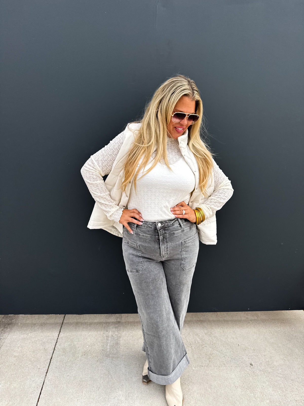 Grey Clover Front Pocket Jeans — image 11