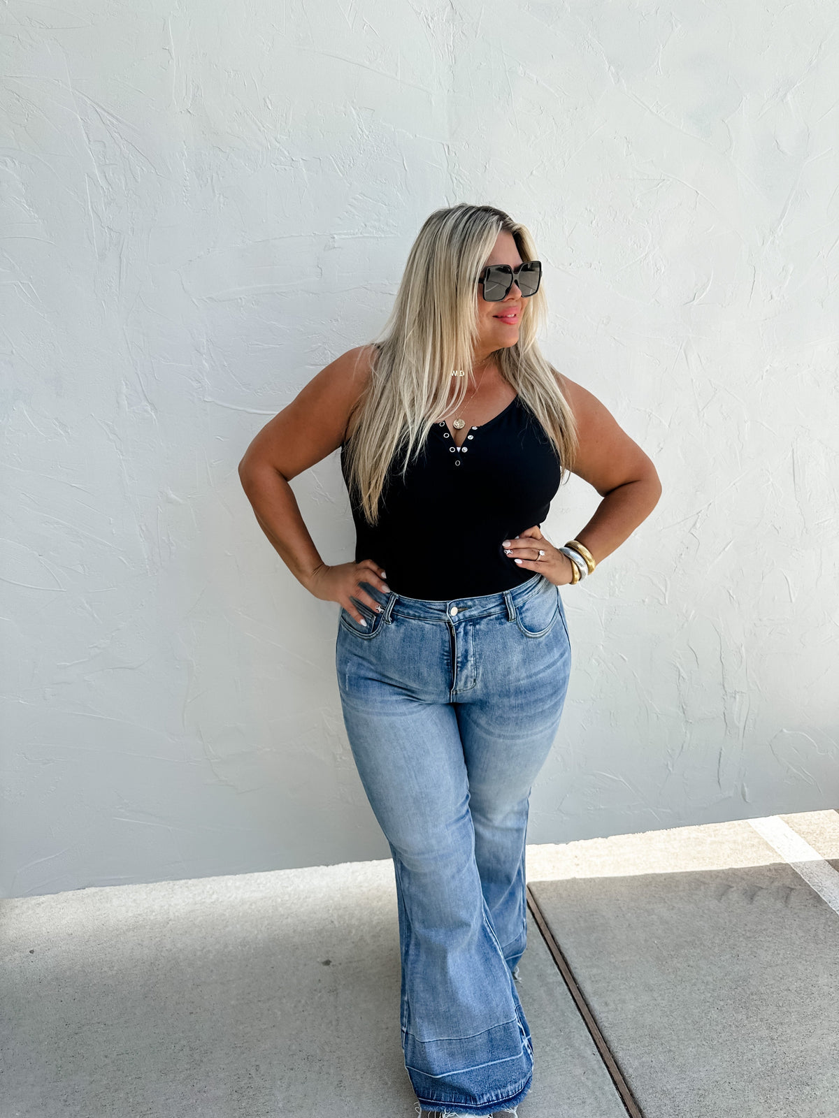 Romi Light Wash Tummy Control Jeans — image 11