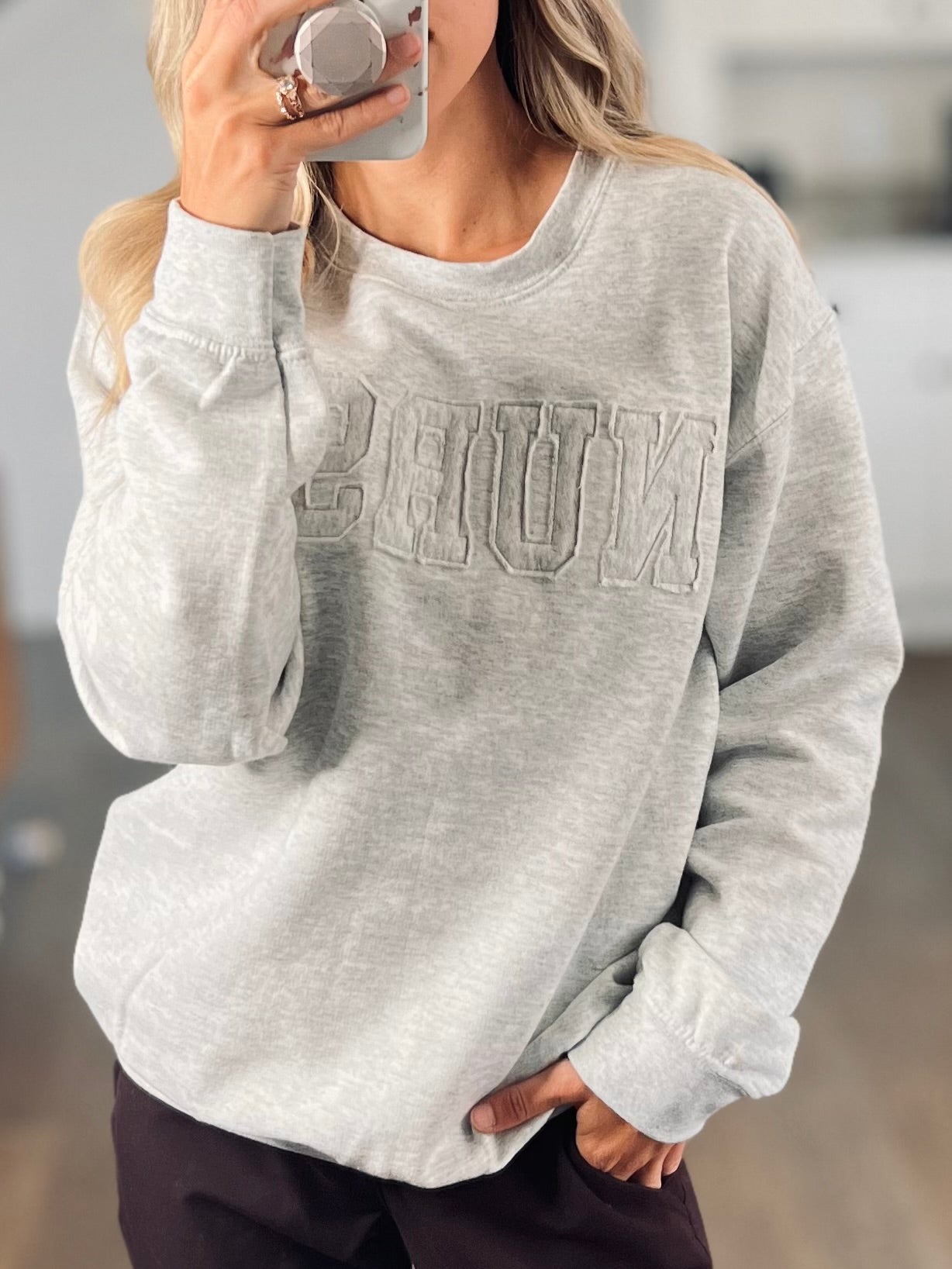 SURVIVOR Applique Custom Sweatshirt Preorder // ships in 1-2 weeks