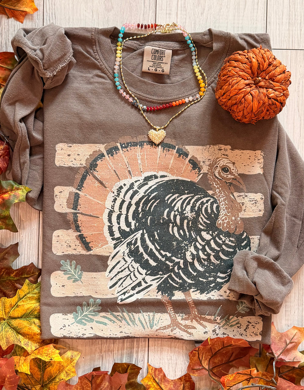Turkey Stripes Tee / Long Sleeve // Ships Free in 1-2 Weeks