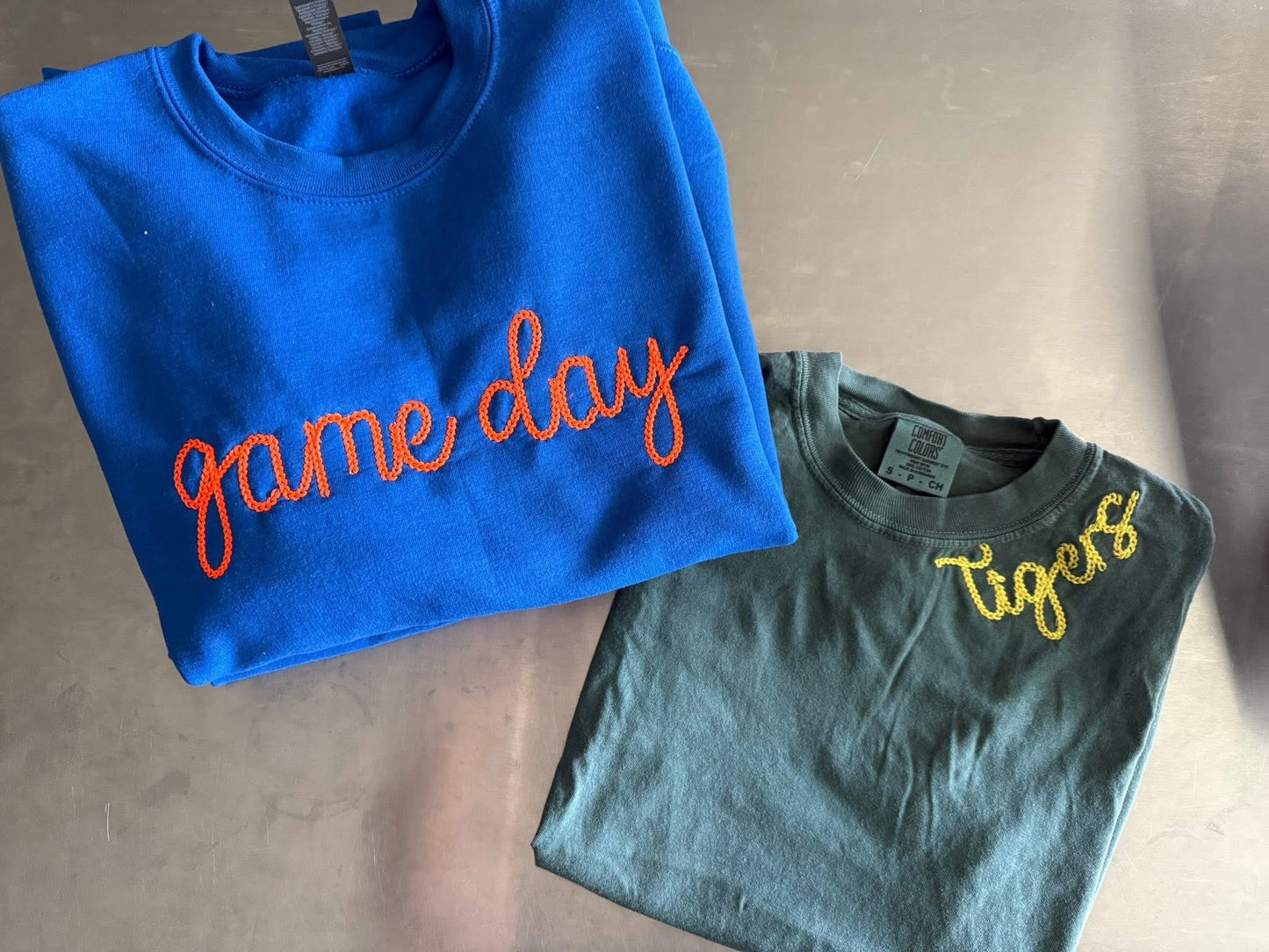 PREORDER: Custom Retro Stich Embroidery Sweatshirt // 1-2 weeks to ship