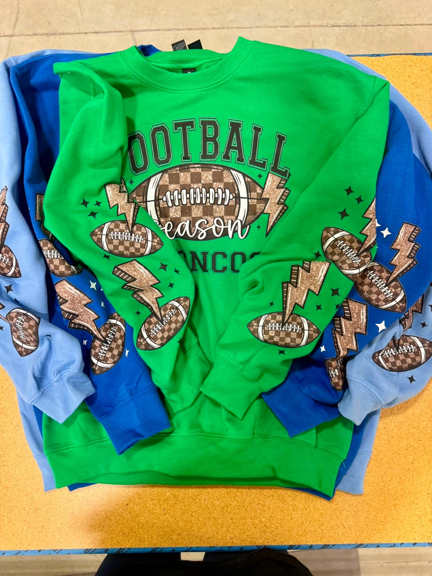 PREORDER: CUSTOM Football Sweatshirt with SLEEVE DETAIL // CLOSES TONIGHT!