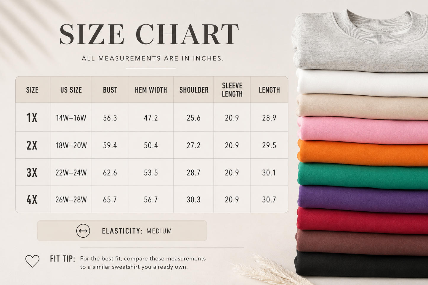PLUS Oversize Drop Shoulder Reversible Mock Neck Sweatshirt - MANY COLORS