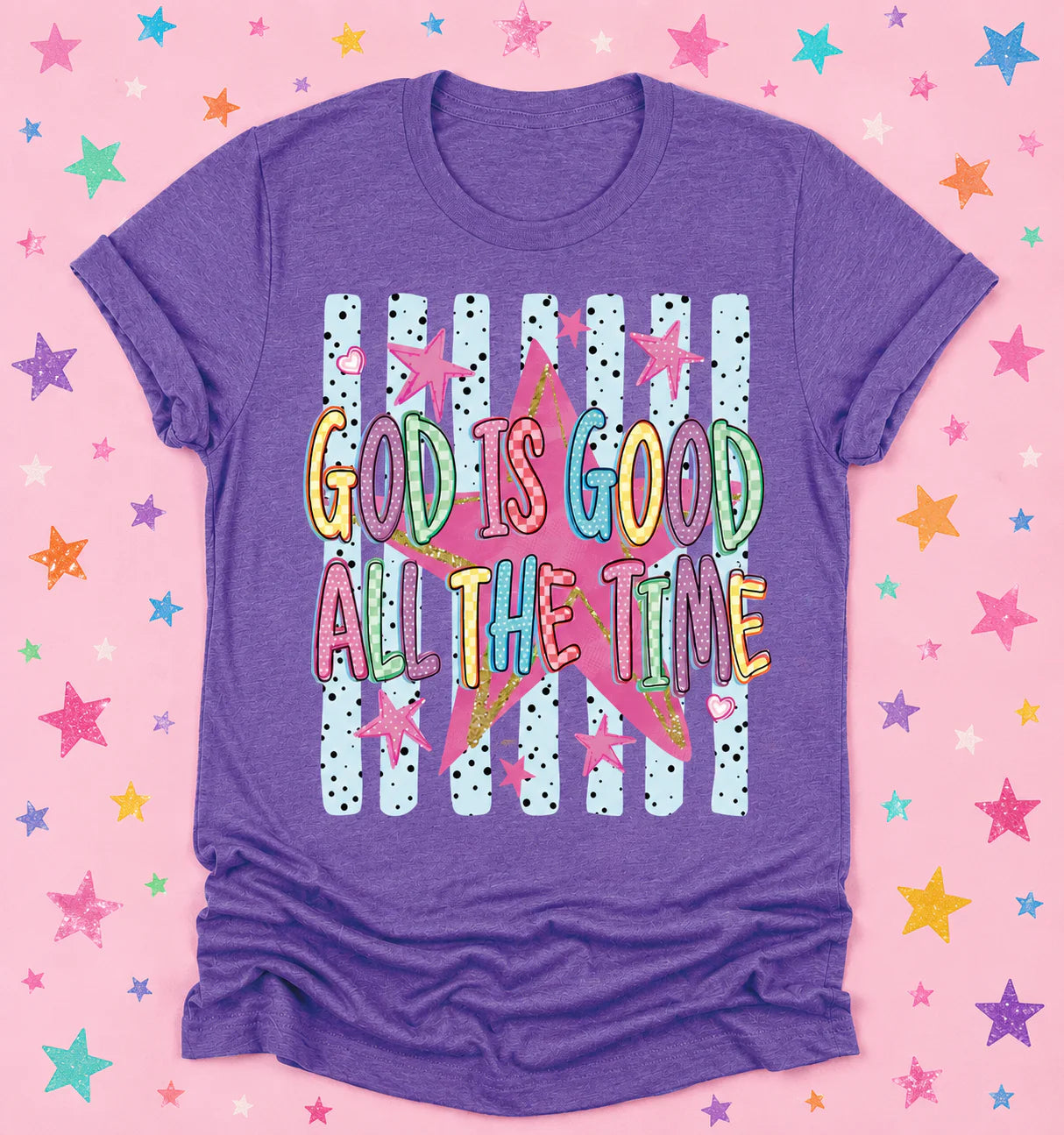 PREORDER: God is Good All the Time Striped Tee