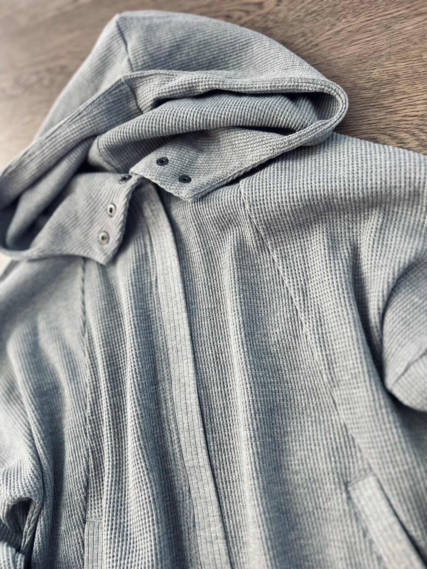 Cameron Full Zip Waffle Hoodie