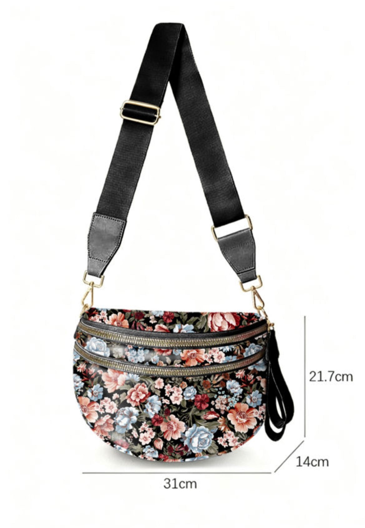Midnight Floral Crossbody