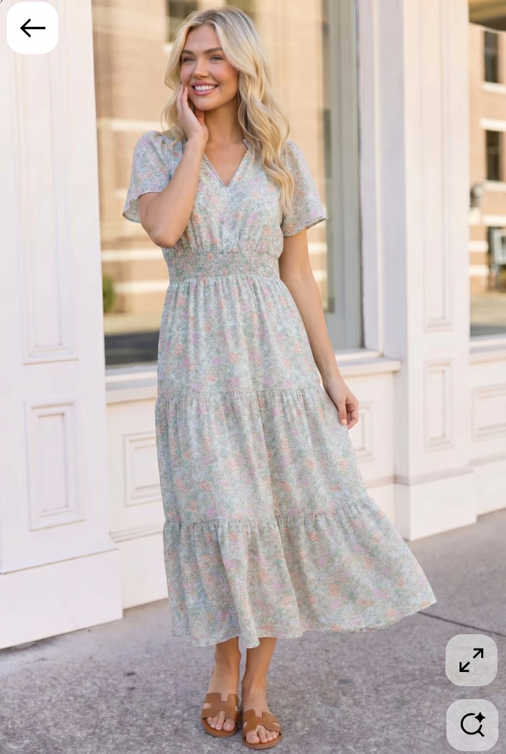 dresslily formal dresses Summer in London Floral Midi Dress – Lily & Ash Boutique closet_1178