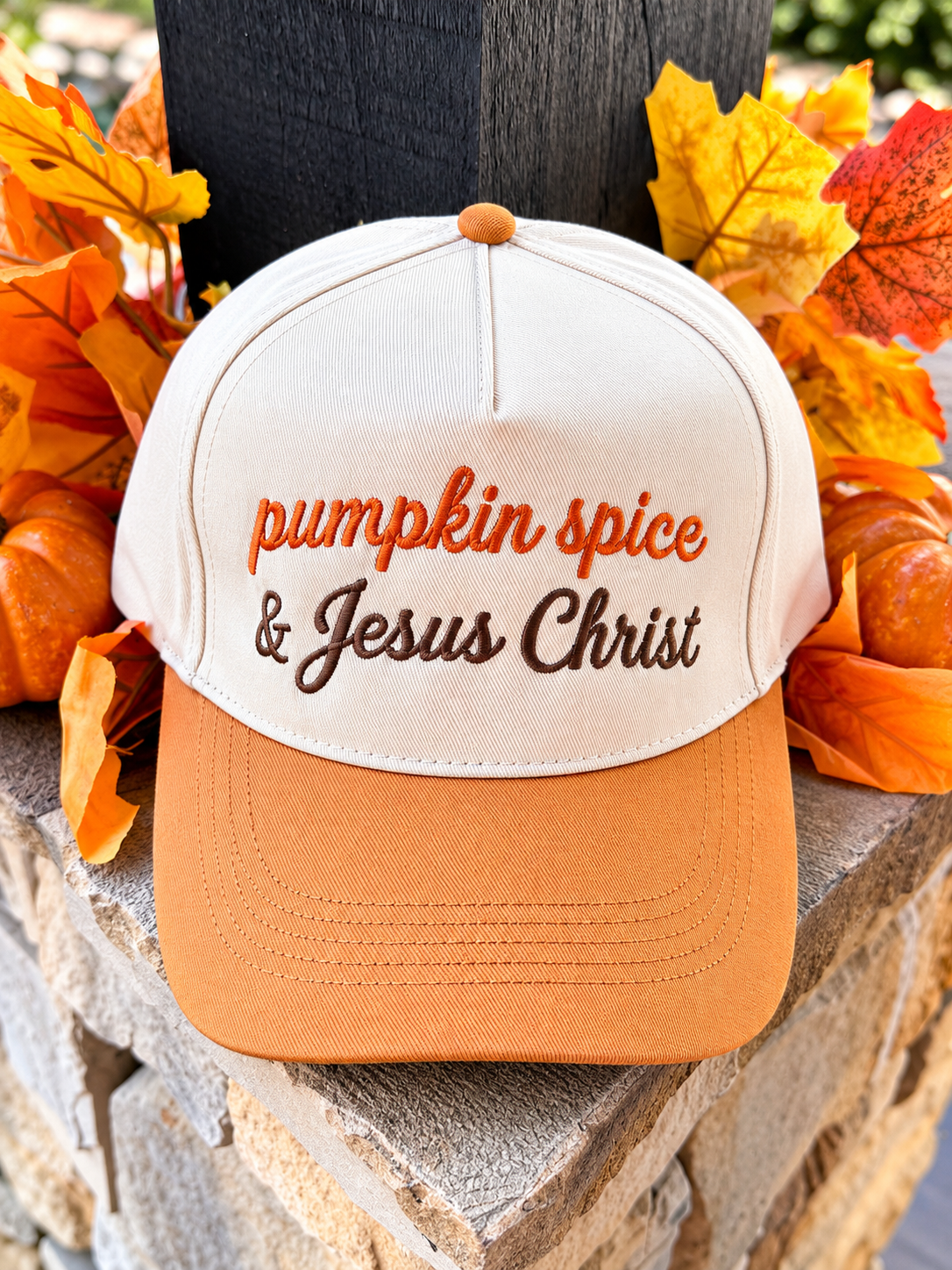 Pumpkin Spice & Jesus Christ Hat