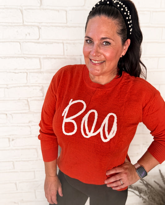 SHIPS FREE TODAY // BOO Knit Cozy Sweater