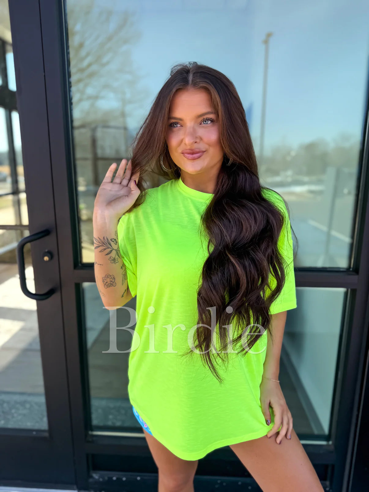 PREORDER: Lightweight Oversized Tee in Neon Green // eta 2-3 weeks