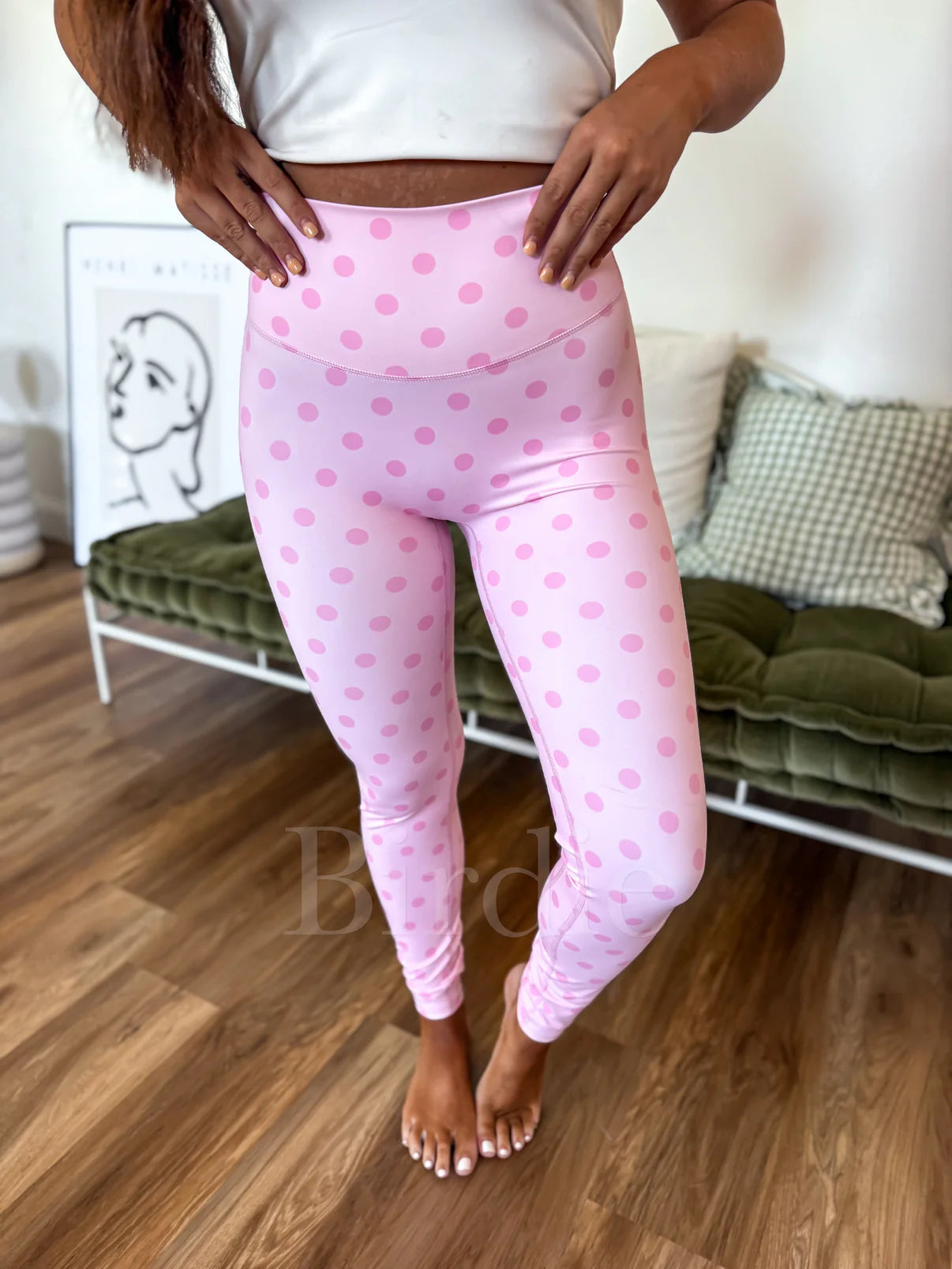 PREORDER: Sculpt Leggings in Pinky Promise Dot // eta September - October
