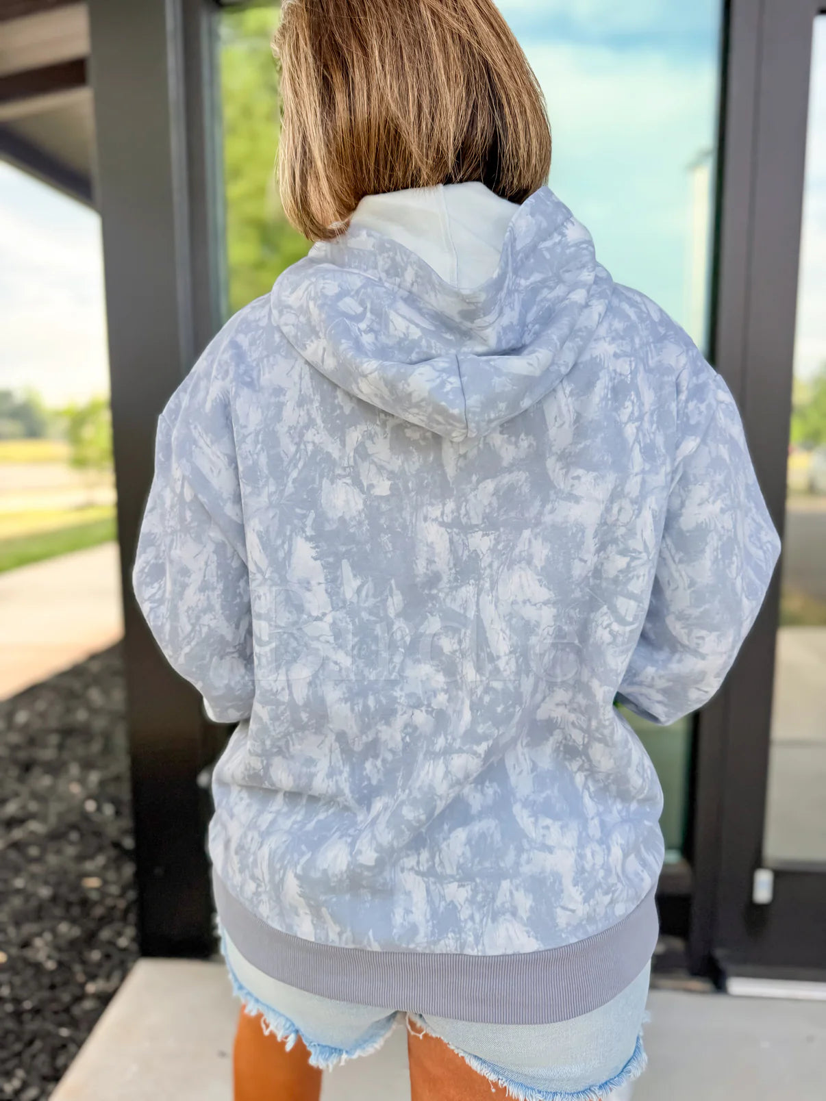 PREORDER: Hoodie in Silver Skies Camo//eta September - October