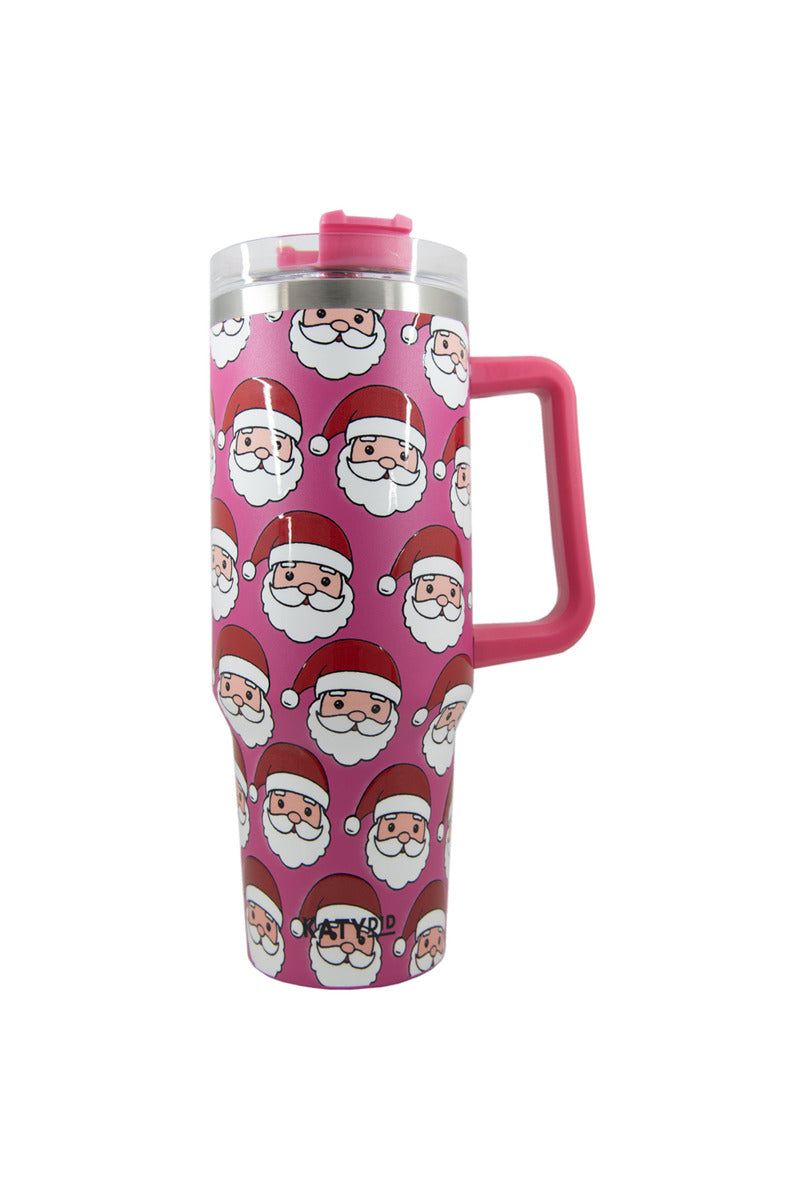 FLASH DEAL // Santa Claus Repeat Holiday 40oz Tumbler // SHIPS IN 1-2 WEEKS