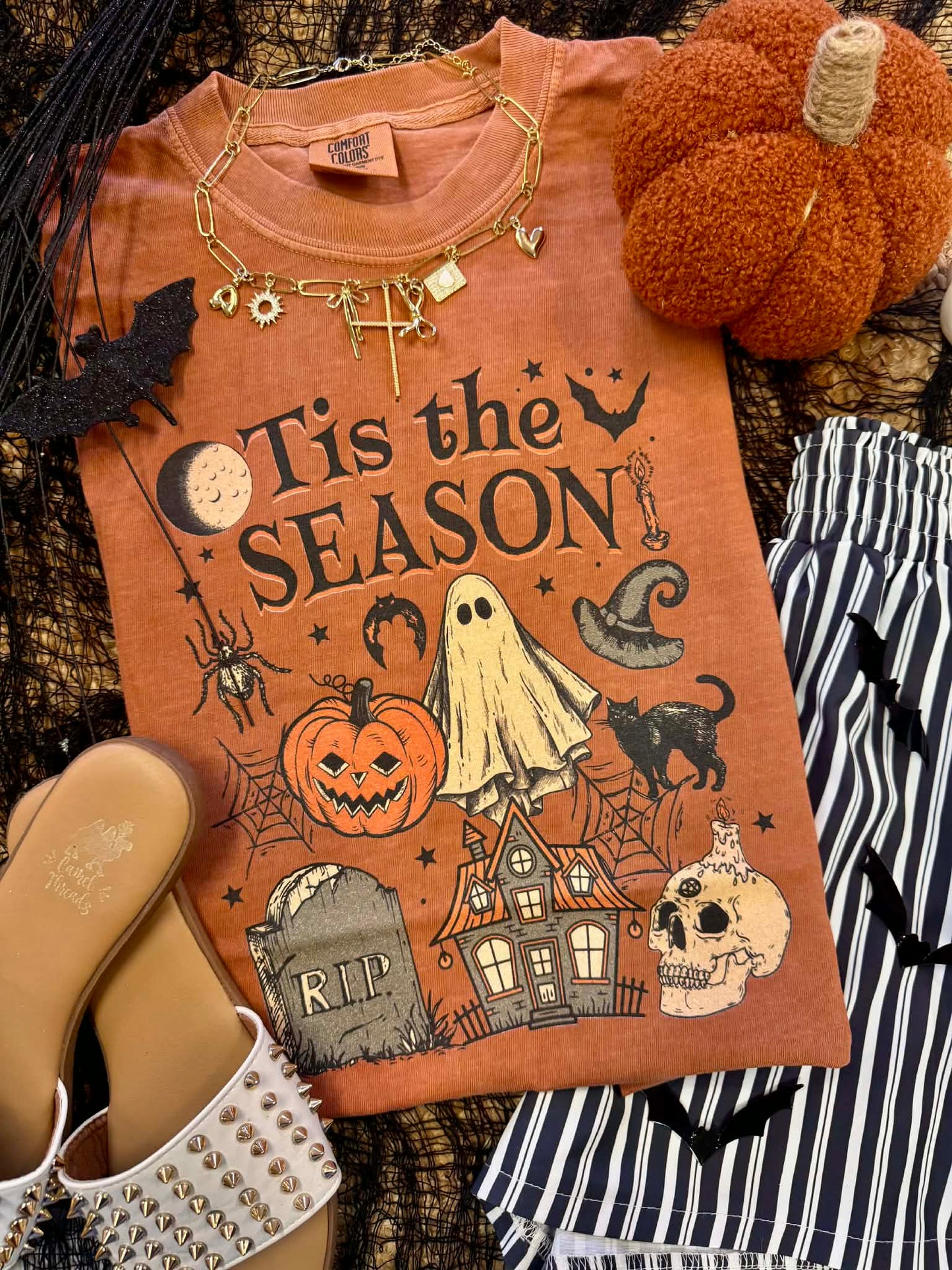 PREORDER: Tis the Season Halloween House Tee / ships in 1-2 weeks