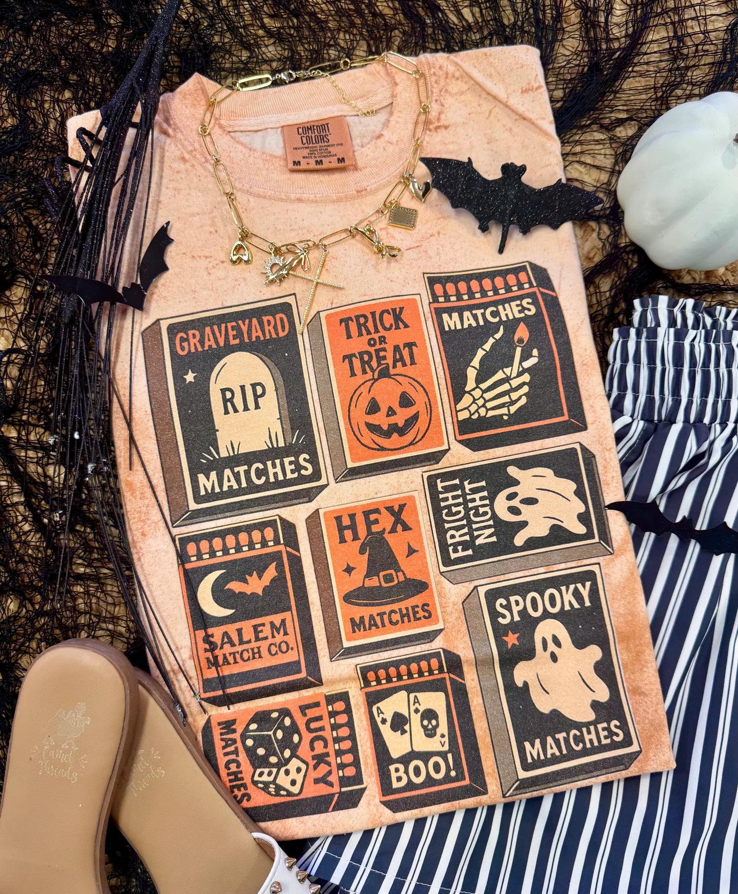 PREORDER:Spooky Matches Colorblast Tee // ships in 1-2 weeks