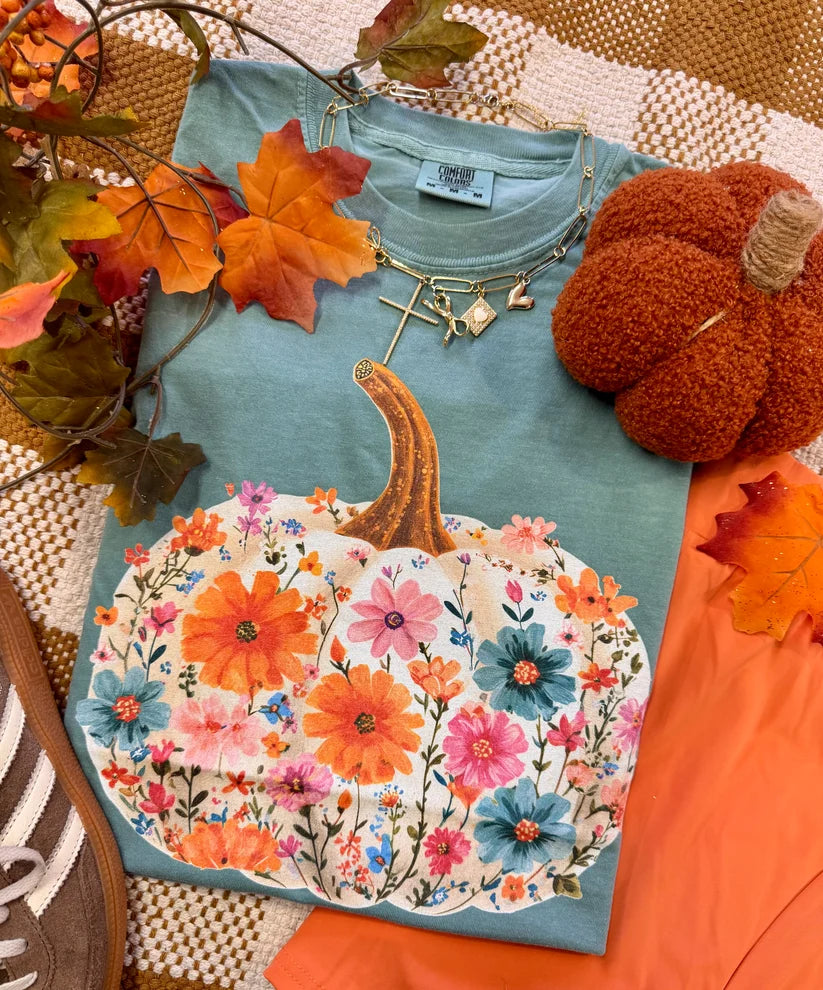 PREORDER: Fall Bloom Pumpkin Tee - YOUTH SIZES AVAILABLE / ships in 2-4 weeks