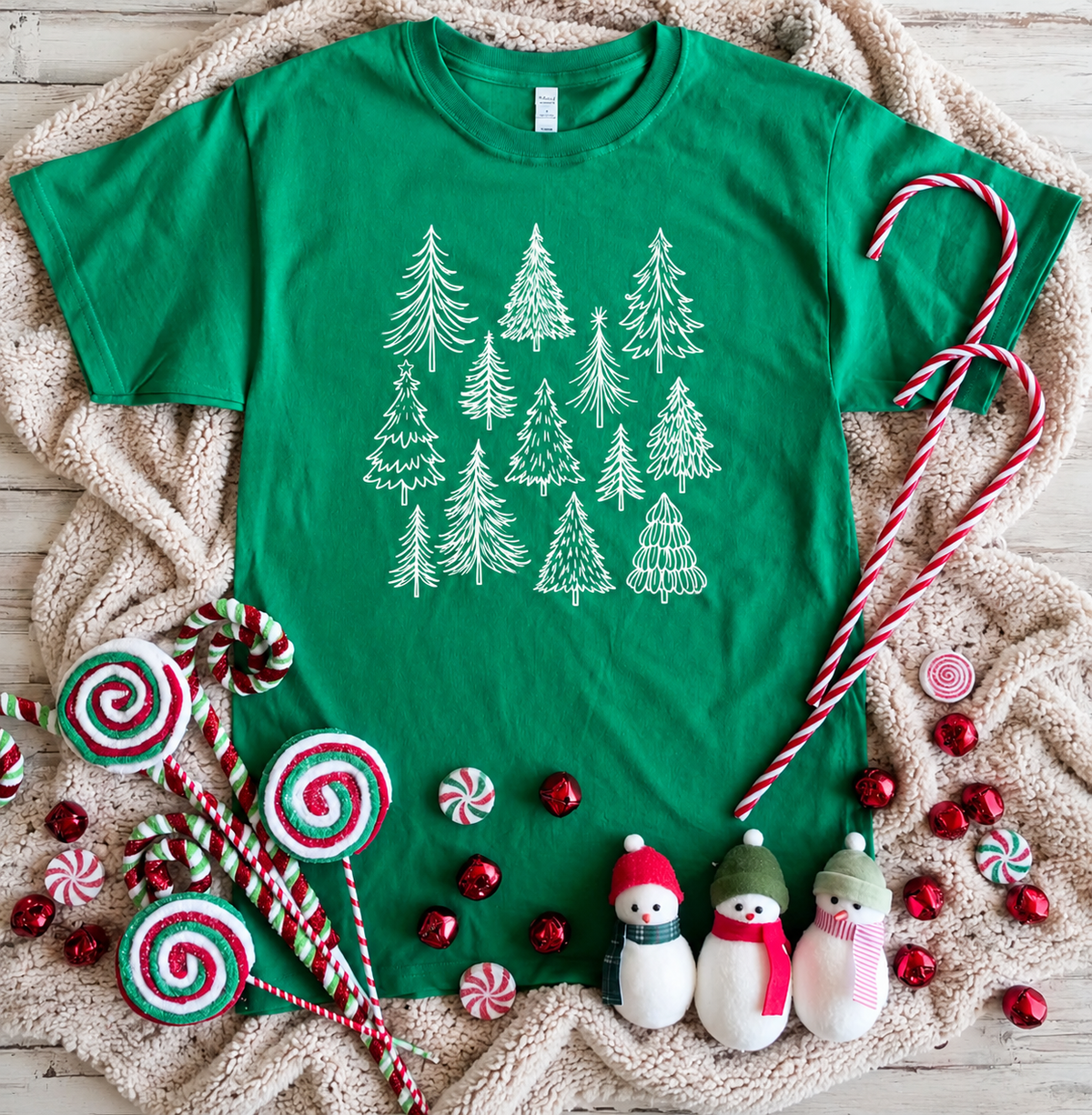 Flash Deal // Preorder: Hand Drawn Christmas Trees Tee // Deal Ends Tonight! — image img2
