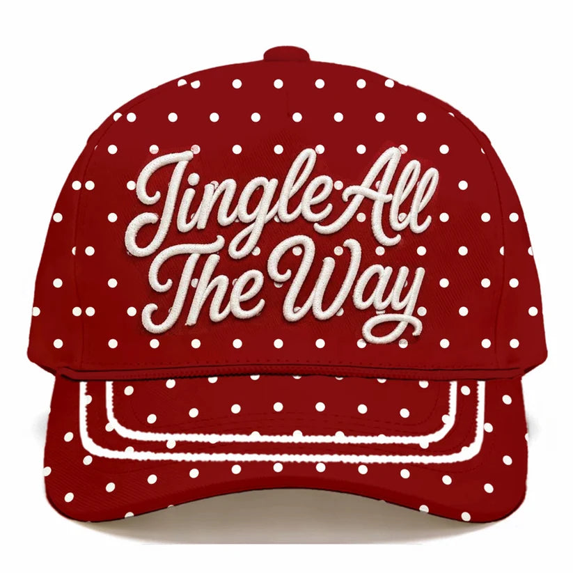 PREORDER: Jingle All the Way Polka Dot Cap // eta early November