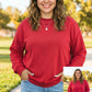 PLUS Oversize Drop Shoulder Reversible Mock Neck Sweatshirt - MANY COLORS