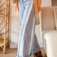 Beau Blue Lace Trim Casual Full-Length Regular Fit Jeans — image 00
