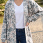 Multicolor Camouflage Print Long Sleeve Open Front Tunic Cardigan — image 00