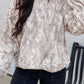 Gray Abstract Print Ribbed Hoodie — image 00