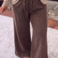 Mineral Wash Wide Leg Pocket Plus Size Pants — image 00