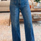 Sky Blue Tailored Seam Detail Womens Shift Jeans — image 00