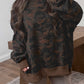 Brown Mockneck Camouflage Baggy Pullover Sweatshirt — image 00