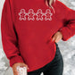 Red Gingerbread Embroidered Crewneck Sweatshirt — image 00
