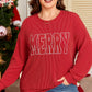 Twisted Rib Outlined MERRY Graphic Long Sleeve Top — image 00