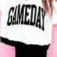 Black Checkered Print High Neck Baggy Sweatshirt — image 01
