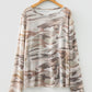 Western Fashion Camouflage Print Mesh Long Sleeve Top — image 01