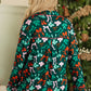 Green Festive Bow Print Long Sleeve Shirt and Pajama Short Set — image 01