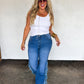 PREORDER: On the Fringe Flare Jeans // ETA mid–late December — image 01