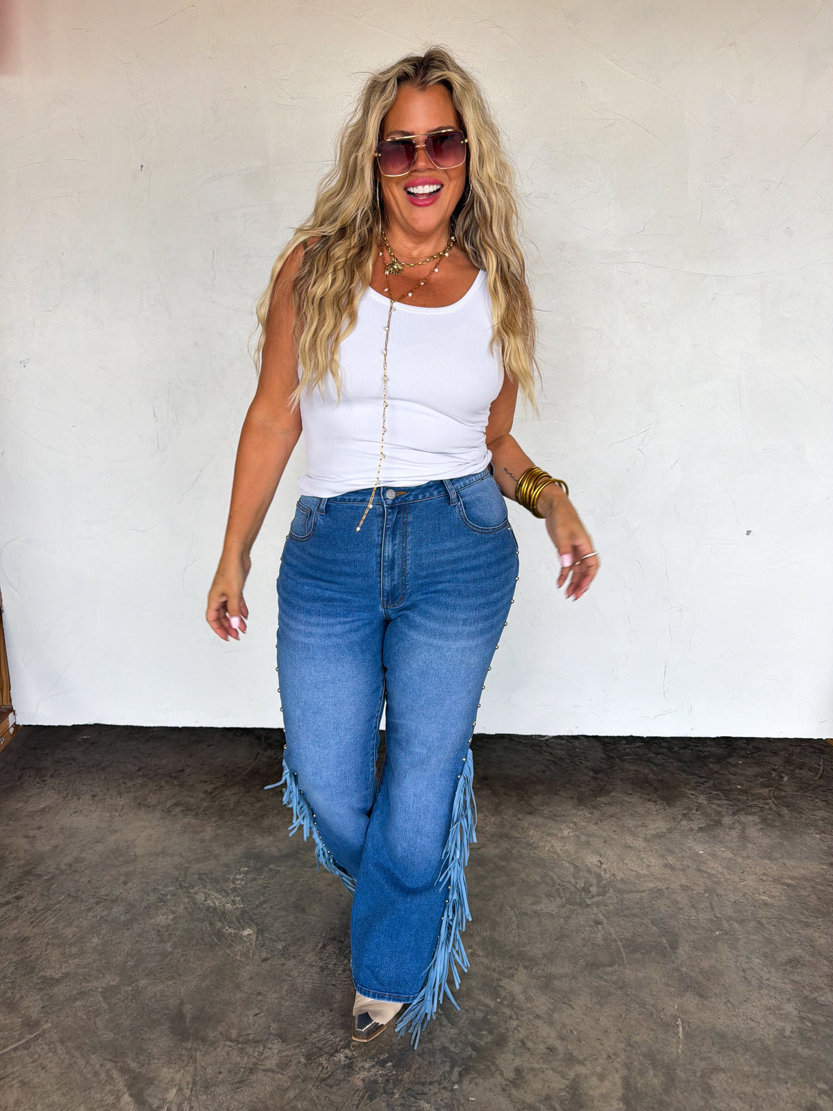 PREORDER: On the Fringe Flare Jeans // ETA mid–late December — image 01