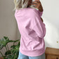 Pink JESUS SAVES Patchwork Stars Plaid Floral Letters Baggy Sweatshirt — image 01
