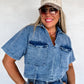 PREORDER: Andi Denim Pocket Top // ETA late December–early January — image 01