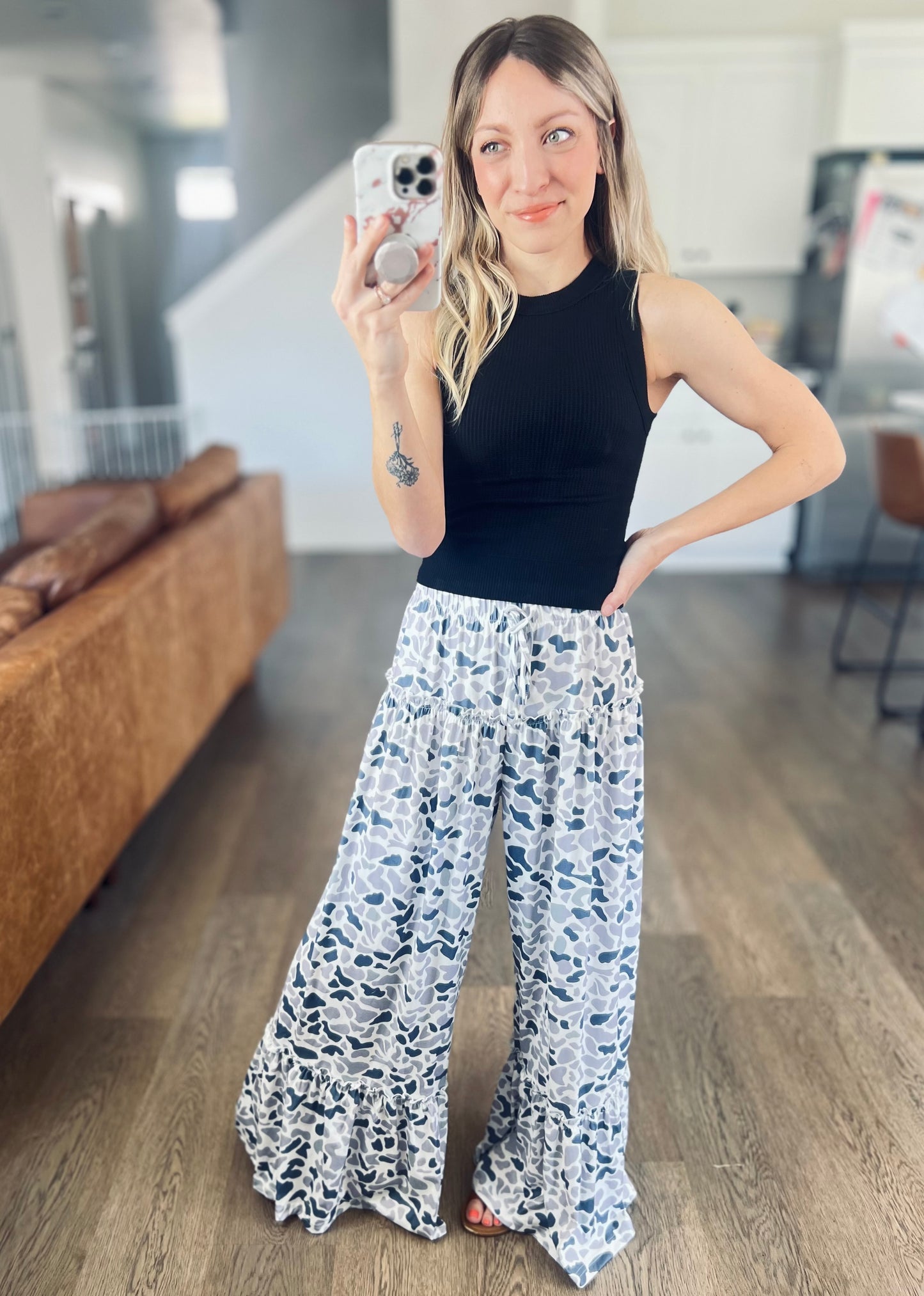 Reed Camo Wide Leg Pants