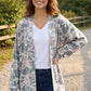 Multicolor Camouflage Print Long Sleeve Open Front Tunic Cardigan — image 02