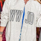 PREORDER // Light Grey WWJD Polka Dot Open Front Tunic Sweatshirt // ETA mid November — image 02