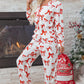 Red Christmas Bow Print Long 2pcs Pajama Set — image 02