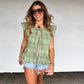Molly Tie Front Denim Vest — image 02