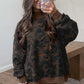 Brown Mockneck Camouflage Baggy Pullover Sweatshirt — image 02