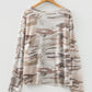 Western Fashion Camouflage Print Mesh Long Sleeve Top — image 02
