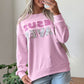 Pink JESUS SAVES Patchwork Stars Plaid Floral Letters Baggy Sweatshirt — image 02