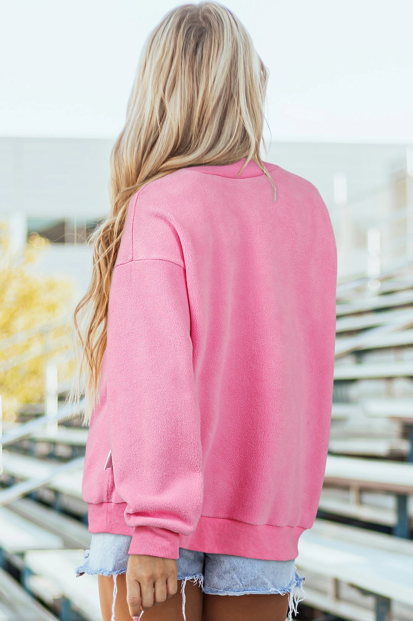 SHIPS FREE TODAY // Oversize Drop Shoulder Reversible Mock Neck Sweatshirt - MANY COLORS