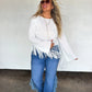 PREORDER: On the Fringe Flare Jeans // ETA mid–late December — image 03