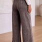 Mineral Wash Seam Detail Flare Leg Drawstring Pants — image 03