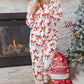 Red Christmas Bow Print Long 2pcs Pajama Set — image 03